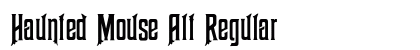 Haunted Mouse Alt Regular Font Preview