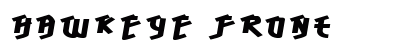 Hawkeye Front Font Preview