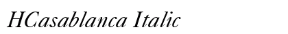 HCasablanca Italic Preview