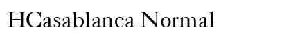 HCasablanca Normal font free download