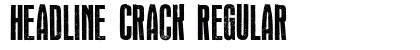 Headline Crack Regular font free download