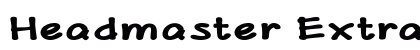Headmaster Extra-expanded Bold font free download
