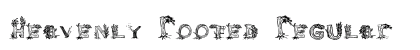 Heavenly Rooted Regular Font Preview