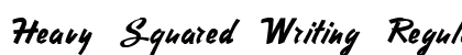 Heavy Squared Writing Regular font free download