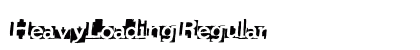 HeavyLoading Regular font free download