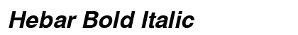 Hebar Bold Italic Preview