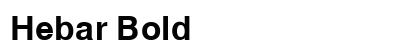 Hebar Bold Preview