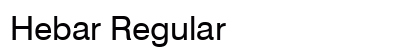 Hebar Regular Preview