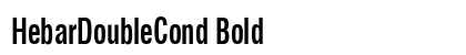 HebarDoubleCond Bold font free download