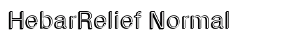 HebarRelief Normal Font HebarRelief Normal Font Preview