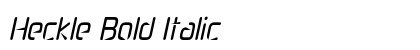 Heckle Bold Italic Preview