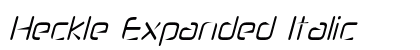Heckle Expanded Italic font free download