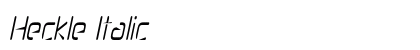 Heckle Italic font free download
