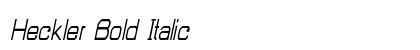 Heckler Bold Italic Preview