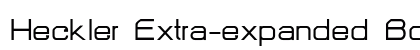 Heckler Extra-expanded Bold Preview