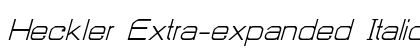 Heckler Extra-expanded Italic Preview