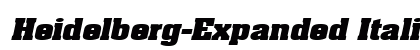 Heidelberg-Expanded Italic font free download