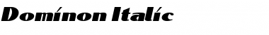 Dominon Italic Font