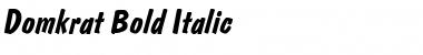 Domkrat Bold Italic