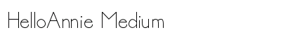 HelloAnnie Medium font free download
