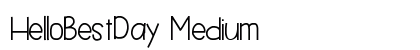 HelloBestDay Medium font free download