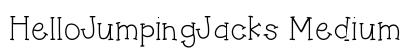 HelloJumpingJacks Medium font free download