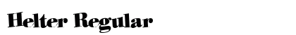Helter Regular font free download