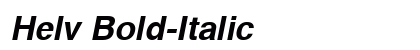 Helv Bold-Italic font free download