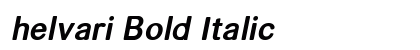 helvari Bold Italic Preview