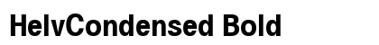 HelvCondensed Bold Preview