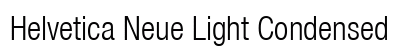 Helvetica Neue Light Condensed Preview