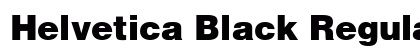 Helvetica Black Regular font free download
