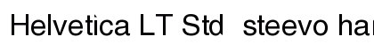 Helvetica LT Std  steevo harvie Regular font free download