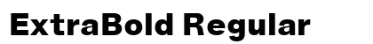 ExtraBold Regular Preview