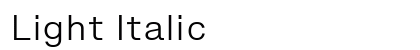 Light Italic font free download