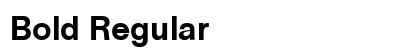 Bold Regular font free download