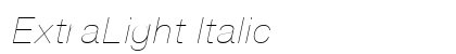 ExtraLight Italic Preview