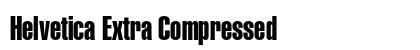 Helvetica Extra Compressed Preview