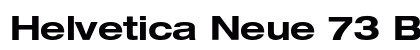 Helvetica Neue 73 Bold Extended Preview