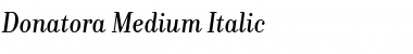 Donatora Medium Italic Font