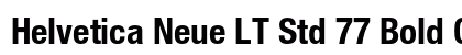 Helvetica Neue LT Std 77 Bold Condensed font free download