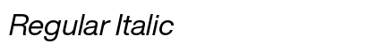 Regular Italic Preview
