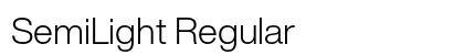 SemiLight Regular Preview
