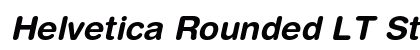 Helvetica Rounded LT Std Bold Oblique Preview