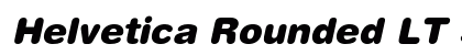 Helvetica Rounded LT Std Black Oblique Preview