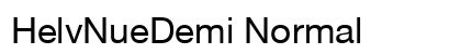 HelvNueDemi Normal font free download
