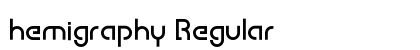 hemigraphy Regular Font Preview