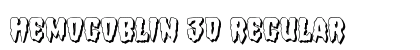Hemogoblin 3D Regular Font Preview