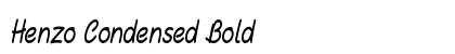 Henzo Condensed Bold font free download