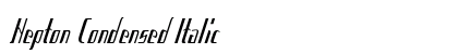 Hepton Condensed Italic Preview